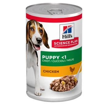 Krmivo pro psa HILL'S Science Plan krmivo pro štěňata s kuřetem 370g konzerva pro štěňata