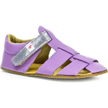 Dívčí sandály EF Barefoot Ef Fialové barefoot sandály Velikost boty (EU): 25, Vnitřní délka boty: 160, Vnitřní šířka boty: 70