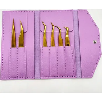 Péče o řasy a obočí Sada pinzet pro aplikaci řas a obočí | nástroje na řasy, kosmetické pinzety - Styl 06