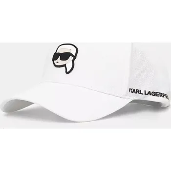 Kšiltovka Kšiltovka Karl Lagerfeld bílá barva, s aplikací, 552118.805710 00X, vel. ONE SIZE