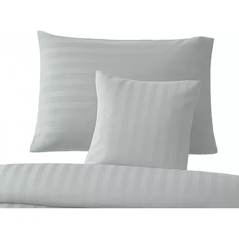 Povlečení Bavlněné povlečení Atlas grádl - šedé 20 mm - na zip