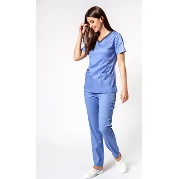 Dámský overall Dámská lékařská souprava Maevn Matrix Contrast klasicky modrá