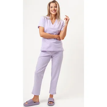 Dámský overall Lékařská souprava Sunrise Uniforms Premium (halena Aura, kalhoty Pride) levandulová
