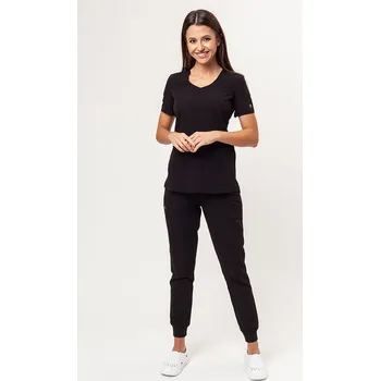 Dámský overall Dámská lékařská souprava Maevn Matrix Pro (halena Curved, kalhoty jogger) černá