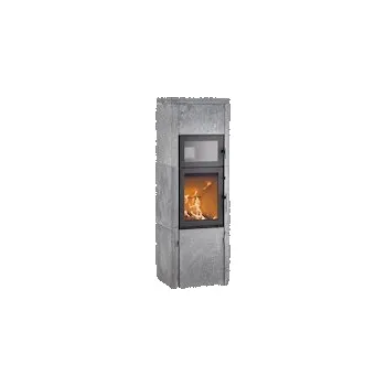 Krbová kamna HETA Scan-line 40B šedý lak a pískovec BlackWood