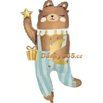 Balónek Fóliový balónek Medvídek 55 x 90 cm