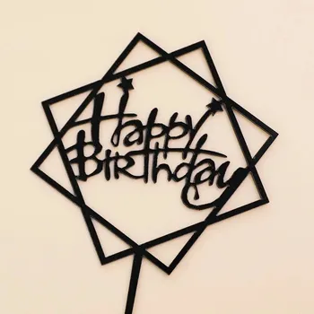 Party dekorace Cake topper pro oslavu narozenin | dortová dekorace, party dekorace 10 ks - Styl 6