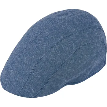 Čepice Fiebig - Headwear since 1903 Pánská letní modrá bekovka od Fiebig - bavlna a len Velikost: 57 cm (M)