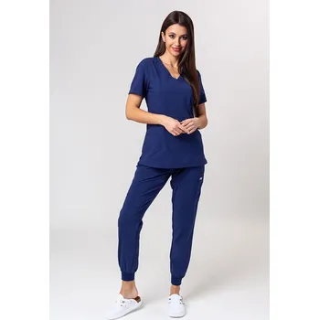 Dámský overall Lékařská dámská souprava Maevn Momentum (halena Asymetric, kalhoty jogger) námořnická modř