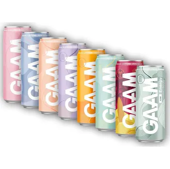 Iontový nápoj Energetický Nápoj GAAM 330ml náhrada za Celsius white peach