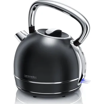 Rychlovarná konvice Rychlovarná konvice Retro černá 1,7 l - Arendo (Retro Varná Konvice černá 1,7 l - Arendo)