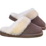Kreibich&Heitmann Kožešinové pantofle PRAKTIK hnědé Barva: hnědá, Velikost: 39