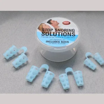 Pomůcka proti chrápání a spánkové apnoe Nosní klip proti chrápání | Pomůcka proti chrápání, Nosní dilatátor - modrá velikost 4