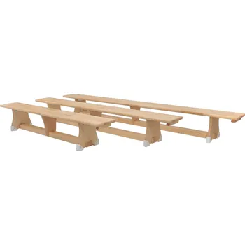 Coma-sport Švédská lavička - dřevěné nohy - délka 3m - dle normy DIN 7909