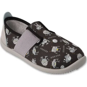 Chlapecká obuv Bačkory papuče Befado SOFTER 901X023 901Y023 barefoot šedé roboti flexi velikost: 28