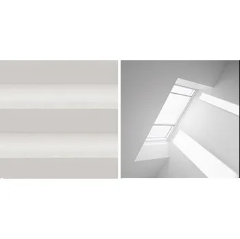 VELUX FML el. plisovaná roleta Standart S SK08 114 x 140 1016 bílá