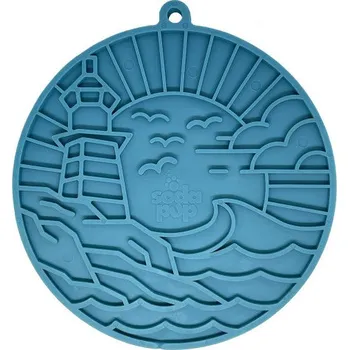 Hračka pro psa SodaPup lízací podložka s přísavkami, Maják - modrá