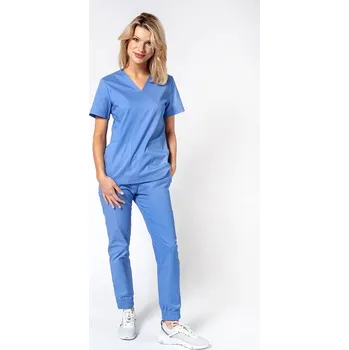 Dámský overall Dámska lékařská souprava Sunrise Uniforms Active III (halena Bloom, kalhoty Air) klasicky modrá