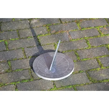 Hodiny Sluneční hodiny - kulaté 25 x 25 x 1,6 cm|Esschert Design