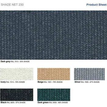 Stínicí plachta Stínící sítě PloteS 230g/m² - metráž šíře 4m, Modrá středně, 1 m²