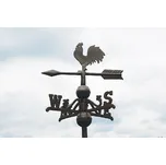 Korouhvička KOHOUT, litina, 36x70cm, hnědá|Esschert Design