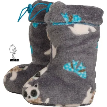 Capáčky Zandup BOTIČKY s merino vlnou - Kočičky vel. 3 (14,5cm)