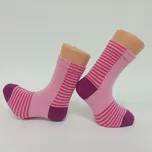 Trepon Dětské bambusové ponožky STRIPEN Barva: růžová, Velikost: 19 - 21 (29 - 32)