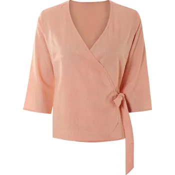 Dámská halenka esmara® Dámská lněná blůza (korálová, 42)