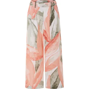 Dámské kalhoty esmara® Dámské culotte kalhoty s podílem lnu (květiny, 38)