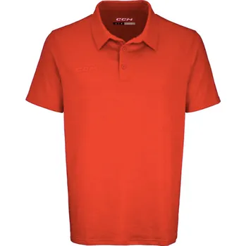 Pánské tričko Tričko CCM Fitted Polo Farba: červená, Veľkosť: XL