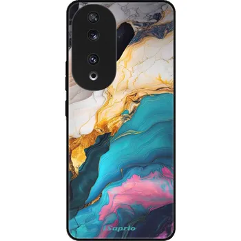 Pouzdro na mobilní telefon Lesklé pouzdro iSaprio pro Honor 90 5G - Color Marble 21 (Lesklé pouzdro, kryt, obal iSaprio Exclusive na mobil Honor 90 5G s motivem Color Marble 21 - elegantní skleněný vzhled, skvělá ochrana mobilu a luxusní styl, vyrobeno v Česku)