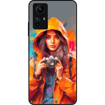 Pouzdro na mobilní telefon Lesklé pouzdro iSaprio pro Xiaomi Redmi Note 12S - Girl with Camera (Lesklé pouzdro, kryt, obal iSaprio Exclusive na mobil Xiaomi Redmi Note 12S s motivem Girl with Camera - elegantní skleněný vzhled, skvělá ochrana mobilu a luxusní styl, vyrobeno v Česku