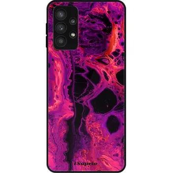 Pouzdro na mobilní telefon Lesklé pouzdro iSaprio pro Samsung Galaxy A32 5G - Abstract Dark 01 (Lesklé pouzdro, kryt, obal iSaprio Exclusive na mobil Samsung Galaxy A32 5G s motivem Abstract Dark 01 - elegantní skleněný vzhled, skvělá ochrana mobilu a luxusní styl, vyrobeno v Česku