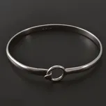 Goldpoint Stříbrný pevný náramek oválný Váha: 18.10 g