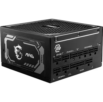 Počítačový zdroj MSI Case MSI zdroj MAG A1250GL PCIE5/ 1250W/ ATX3.1/ akt. PFC/ 7 let celk. záruka/ 135mm fan/ modulární kabeláž/ 80PLUS Gold 306-7ZP9A11-CE0