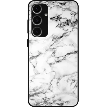 Pouzdro na mobilní telefon Lesklé pouzdro iSaprio pro Samsung Galaxy S24 FE - White Marble 01 (Lesklé pouzdro, kryt, obal iSaprio Exclusive na mobil Samsung Galaxy S24 FE s motivem White Marble 01 - elegantní skleněný vzhled, skvělá ochrana mobilu a luxusní styl, vyrobeno v Česku)