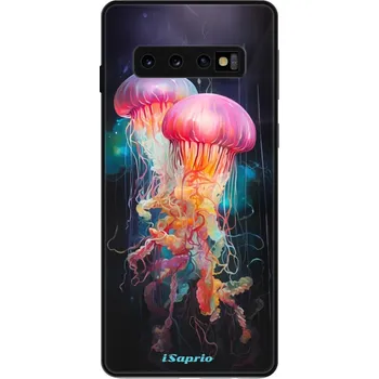 Pouzdro na mobilní telefon Lesklé pouzdro iSaprio pro Samsung Galaxy S10 - Abstract Jellyfish (Lesklé pouzdro, kryt, obal iSaprio Exclusive na mobil Samsung Galaxy S10 s motivem Abstract Jellyfish - elegantní skleněný vzhled, skvělá ochrana mobilu a luxusní styl, vyrobeno v Česku)