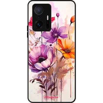 Pouzdro na mobilní telefon Lesklé pouzdro iSaprio pro Xiaomi 11T / 11T Pro - Flowers 22 (Lesklé pouzdro, kryt, obal iSaprio Exclusive na mobil Xiaomi 11T / 11T Pro s motivem Flowers 22 - elegantní skleněný vzhled, skvělá ochrana mobilu a luxusní styl, vyrobeno v Česku)