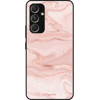 Pouzdro na mobilní telefon Lesklé pouzdro iSaprio pro Samsung Galaxy A54 5G - RoseGold Marble 10 (Lesklé pouzdro, kryt, obal iSaprio Exclusive na mobil Samsung Galaxy A54 5G s motivem RoseGold Marble 10 - elegantní skleněný vzhled, skvělá ochrana mobilu a luxusní styl, vyrobeno v)