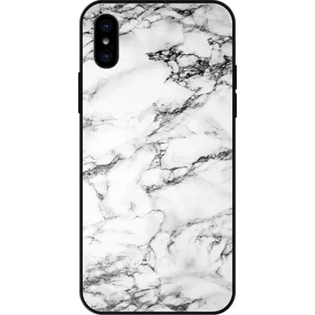 Pouzdro na mobilní telefon Lesklé pouzdro iSaprio pro Apple iPhone X / XS - White Marble 01 (Lesklé pouzdro, kryt, obal iSaprio Exclusive na mobil Apple iPhone X / XS s motivem White Marble 01 - elegantní skleněný vzhled, skvělá ochrana mobilu a luxusní styl, vyrobeno v Česku)