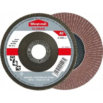 Brusný kotouč Klimas Wkret-Met 125x22/80 - 1ks - Brusný kotouč - Lamelový na ocel