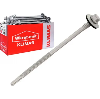 Šroub Klimas Wkret-Met Šedá 5,5x235mm - 100ks - Šrouby pro sendičové panely do oceli do 12mm, WSW-12
