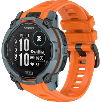 Příslušenství k chytrým hodinkám 4wrist Silikonový řemínek pro Garmin Instinct 3 Solar a Instinct 3 AMOLED 50 mm - Orange + 2 měsíce na vrácení zboží