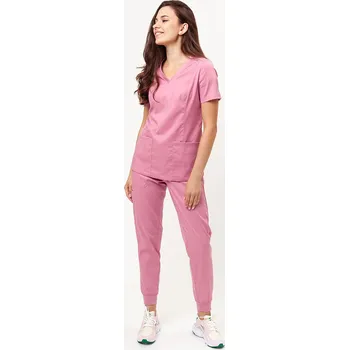 Dámský overall Dámská lékařská souprava Maevn Matrix (halena Double V-neck, kalhoty Yogga) šeříková