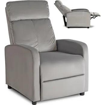 Křeslo JAKS Polohovací křeslo Danny šedé velur