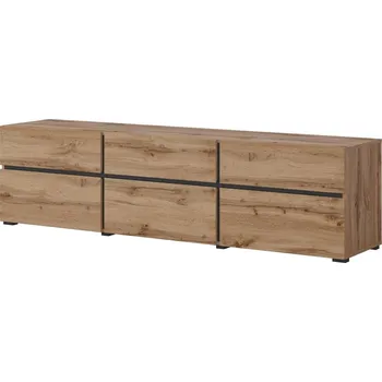 Komoda Televizní komoda CROSS (typ 41) dub Wotan/černá