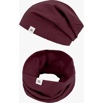 Nákrčník Doke Dětský set organic maroon pro děti 12-16 let