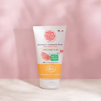 Přípravek na čištění pleti a oči Pulpe de Vie 2v1 rozjasňující maska a peeling 150 ml