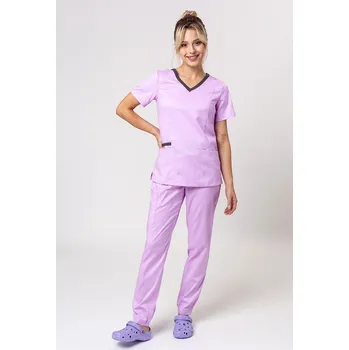 Dámský overall Dámská lékařská souprava Maevn Matrix Contrast levandulová