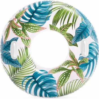 Nafukovací kruh Intex 58263 Nafukovací kruh 97cm modro-zelené listy